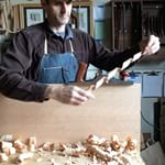 Since I post so many planing videos, I thought I would add the counterpoint to the thin shavings. Here I am quickly removing wood to have the wood grain run parallel to the edge of the board. This will pay off when two boards are edge glued together. The straighter the grain at a seam, the harder it is to discern exactly where the joint is. Tap for sound. 
#cherrydiningtablebuild